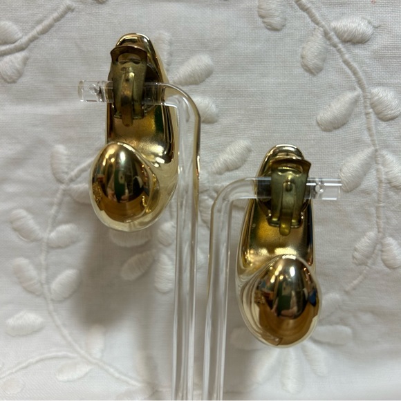 VERY TRENDY VINTAGE 80’s TEAR DROP EARRINGS - Picture 4 of 8